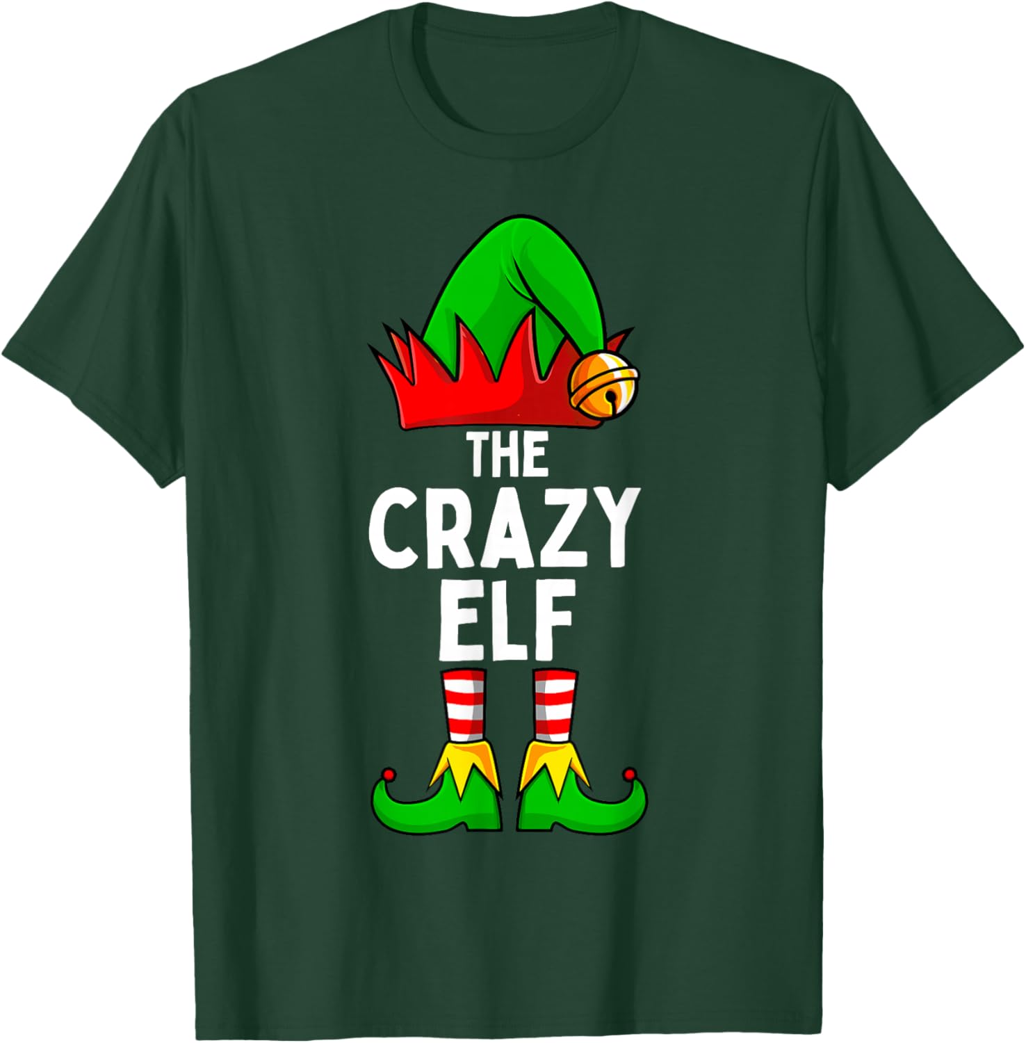 Crazy Elf Matching Family Christmas T-Shirt - T-Shirt | Forest