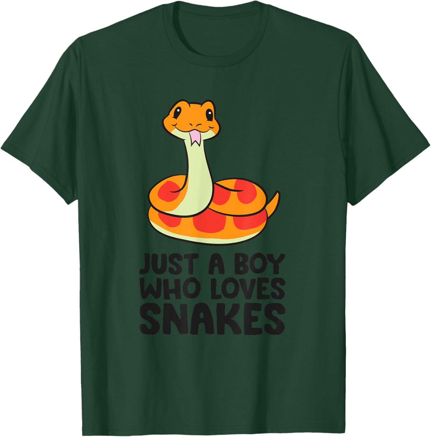 Just a Boy Who Loves Snakes T-Shirt - T-Shirt | Forest