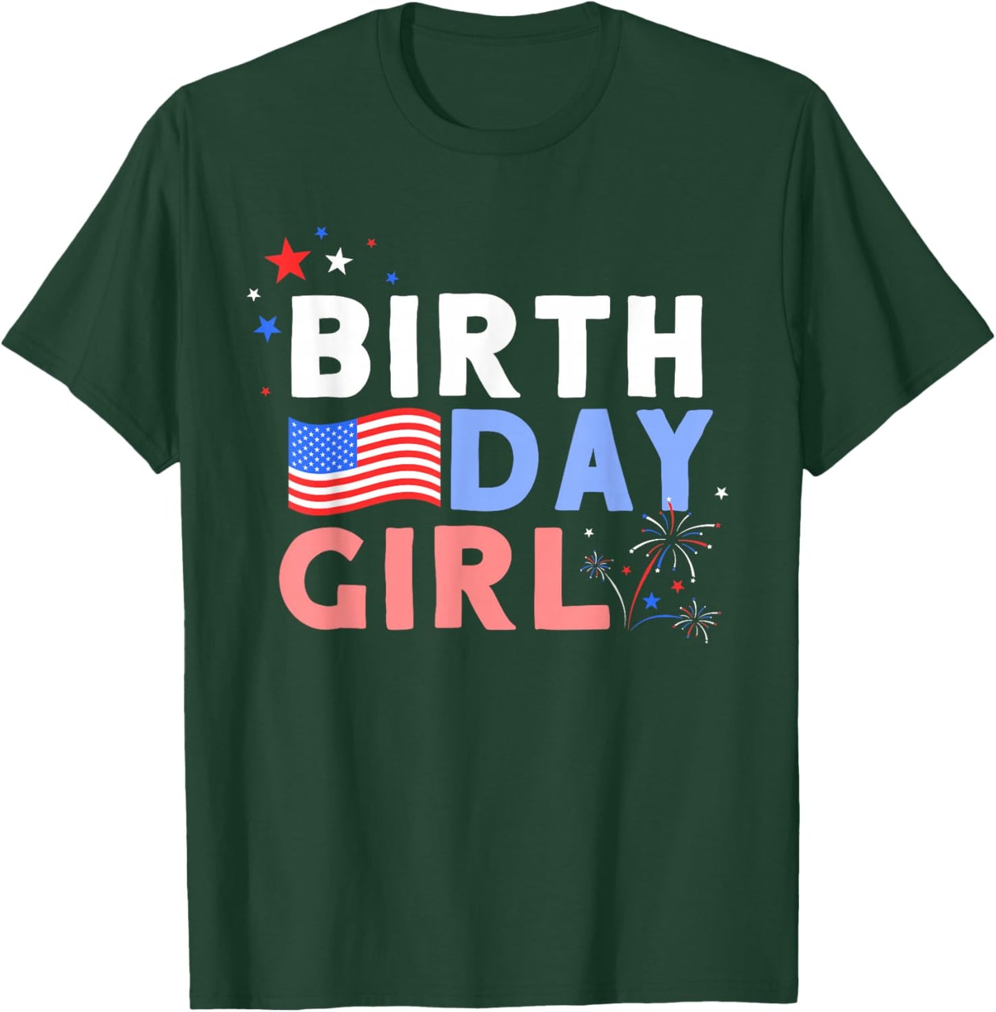 Cute It's My Birthday 4th of July Design T-Shirt - T-Shirt | Forest