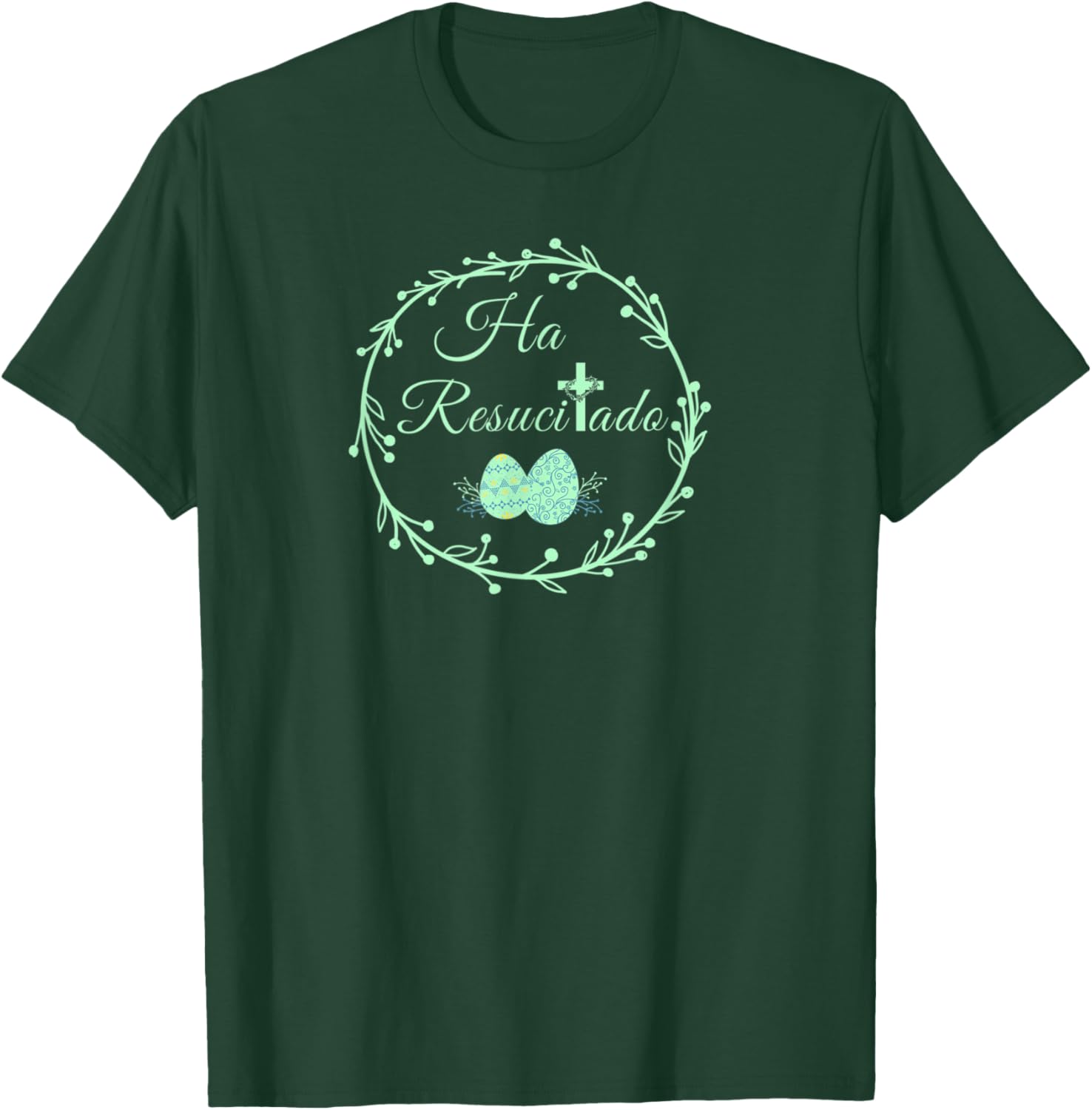 He Is Risen Spanish Ha Resucitado Happy Easter Jesus Cross T-Shirt - T-Shirt | Forest
