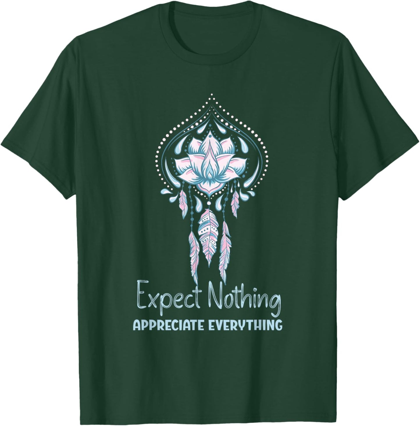 Spiritual Attract Meditation Spirituality Lotus T-Shirt - T-Shirt | Forest