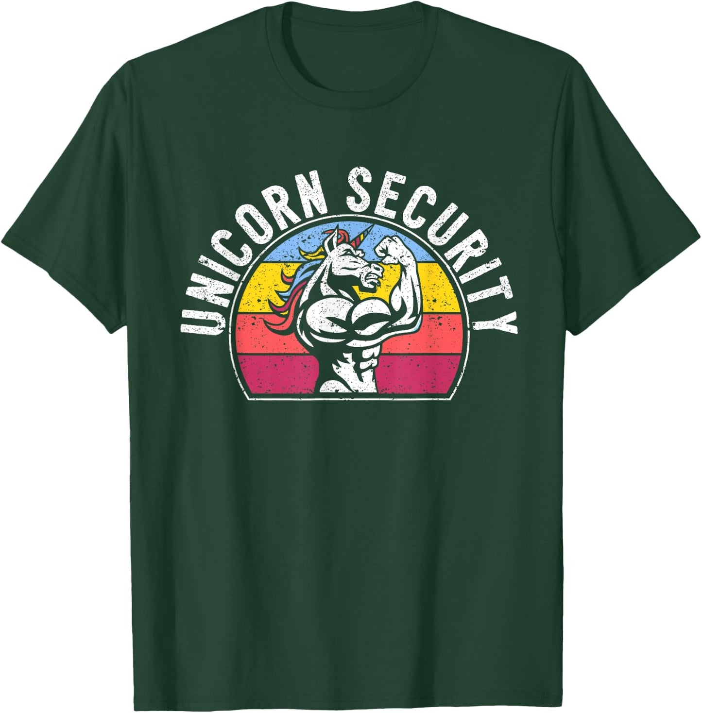 Unicorn Security Funny Costume Police Safety Guard Unicorns T-Shirt - T-Shirt | Forest