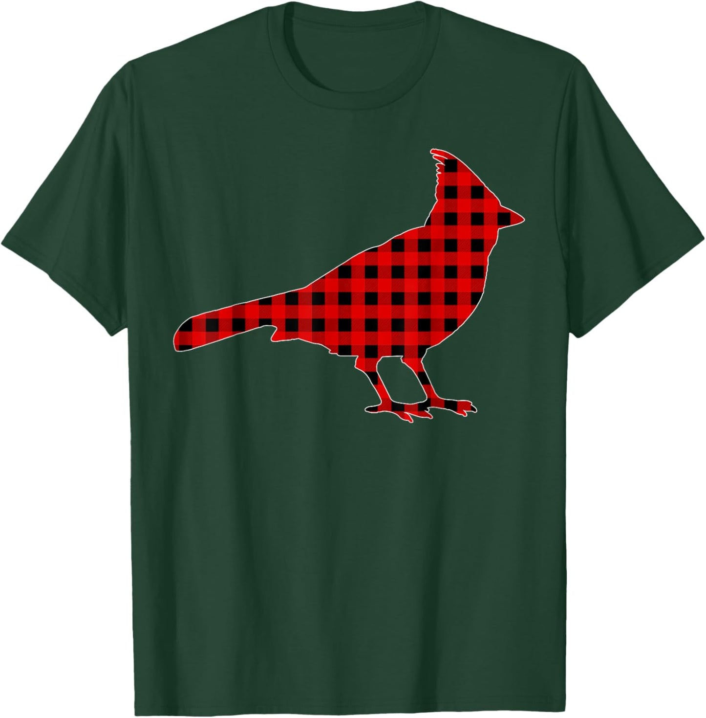 Matching Funny Buffalo Plaid Cardinal Bird Christmas Pajama T-Shirt - T-Shirt | Forest