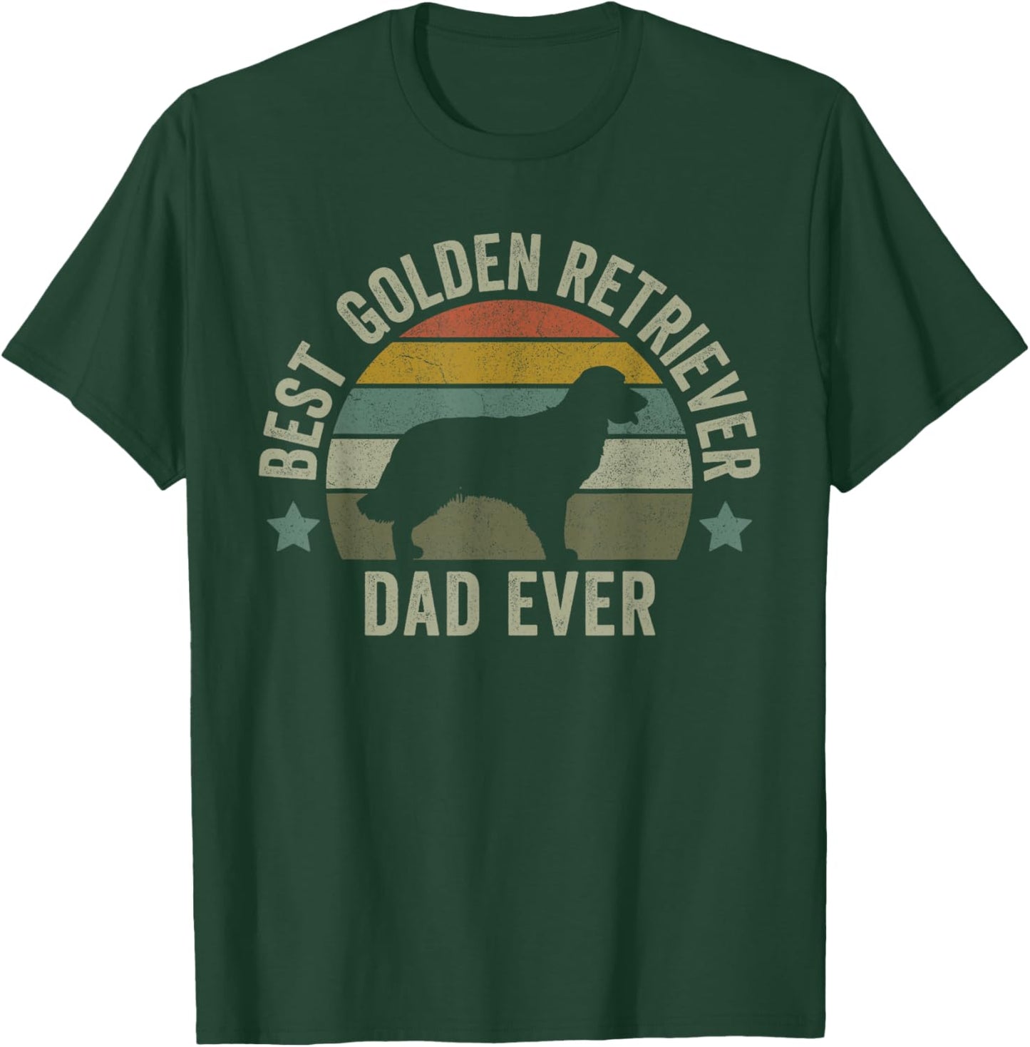 Golden Retriever Dad Dog Shirt, Funny Fathers Day Doggy T-Shirt - T-Shirt | Forest