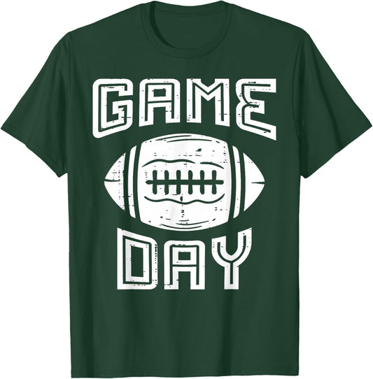 American Football Game Day Sports Lover Men Women Youth Kids T-Shirt - T-Shirt | Forest