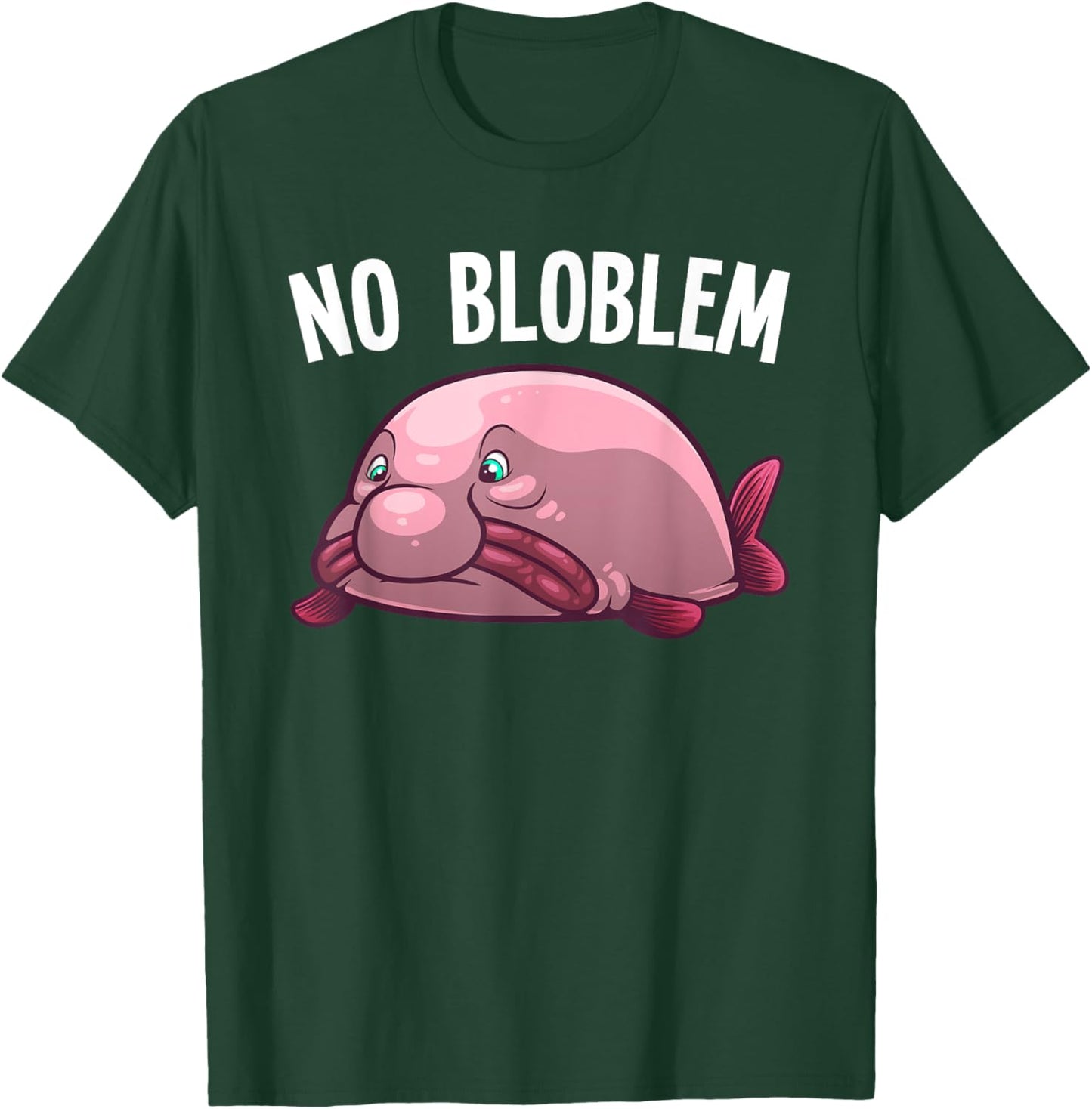 Funny Blobfish Design For Kids Men Women Blobfish Lovers T-Shirt - T-Shirt | Forest