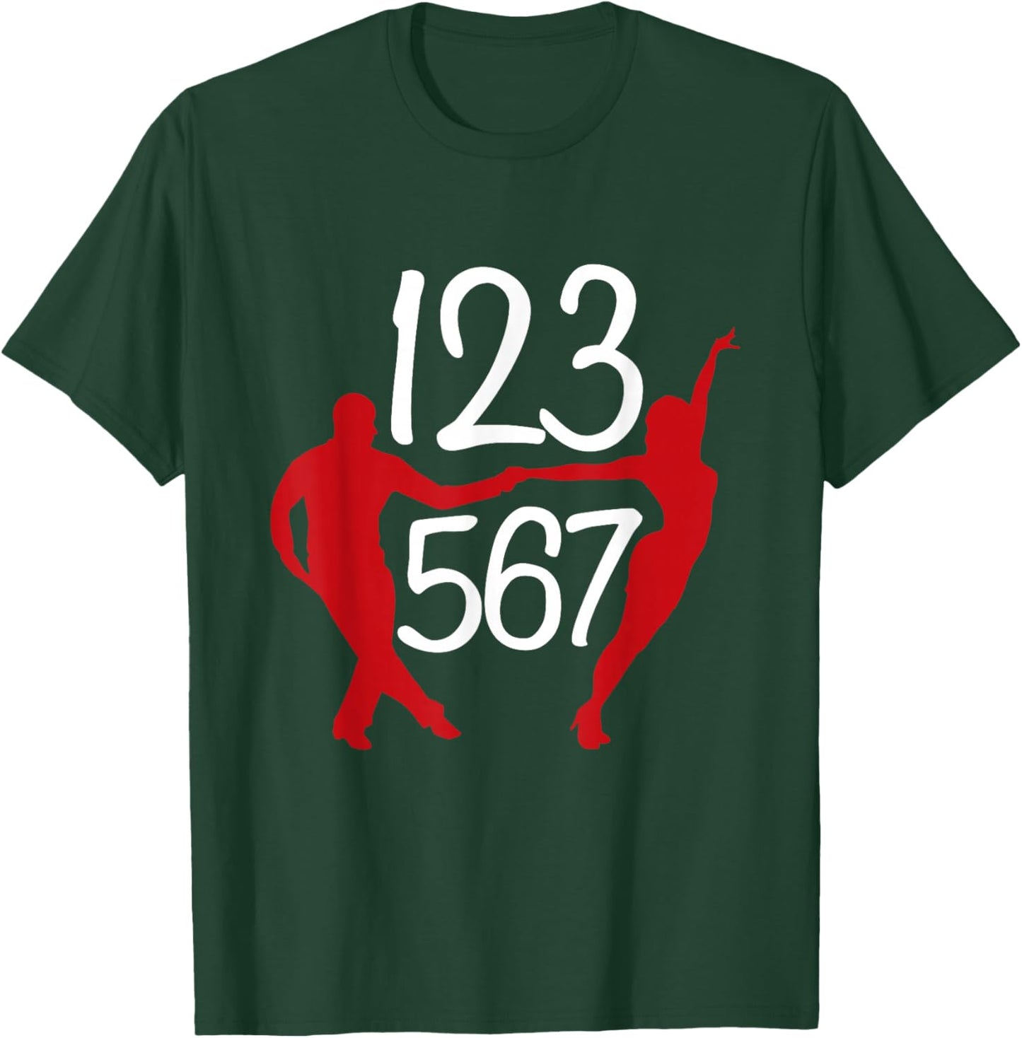 123 567 Salsa Lover Latin Salsa Dance T-Shirt - T-Shirt | Forest