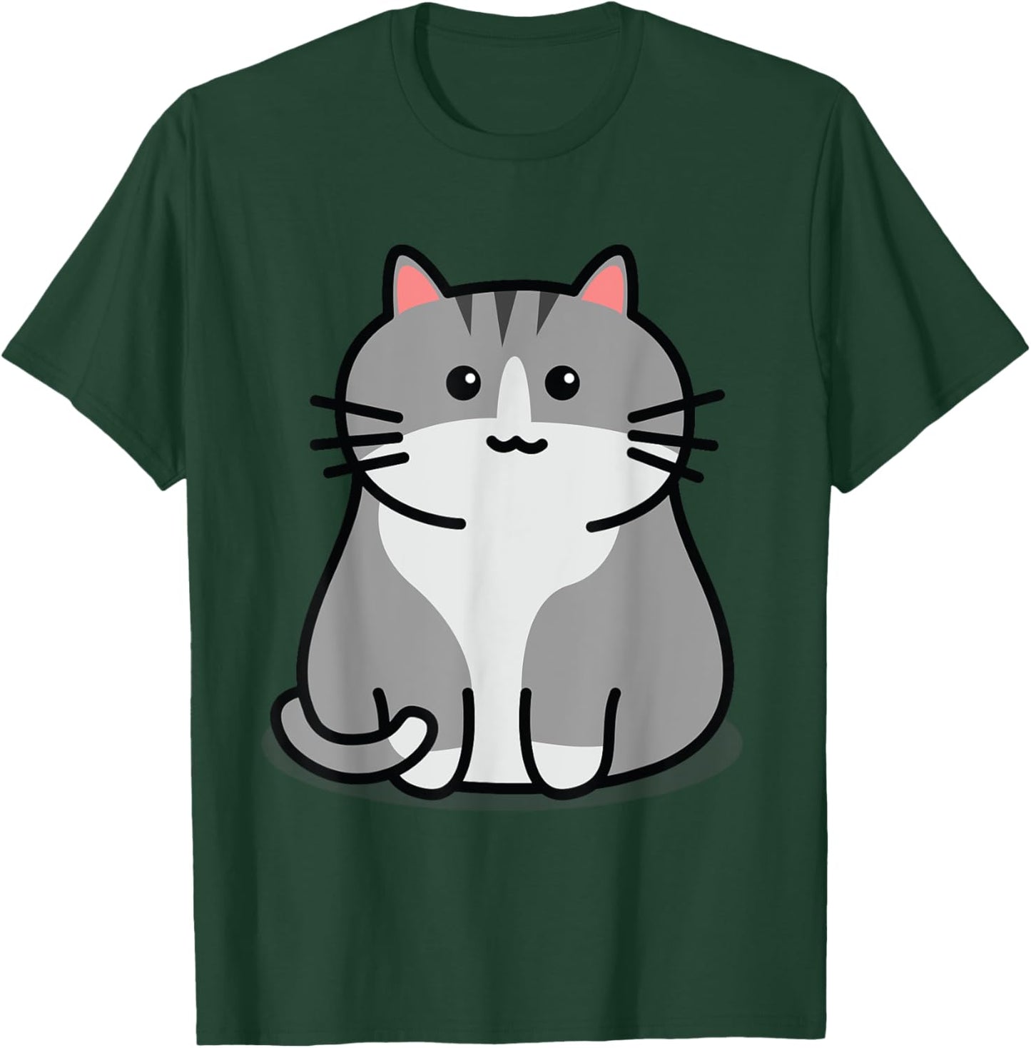Cute Grey Tabby Cat Feline Companion Tabby Cats T-Shirt - T-Shirt | Forest
