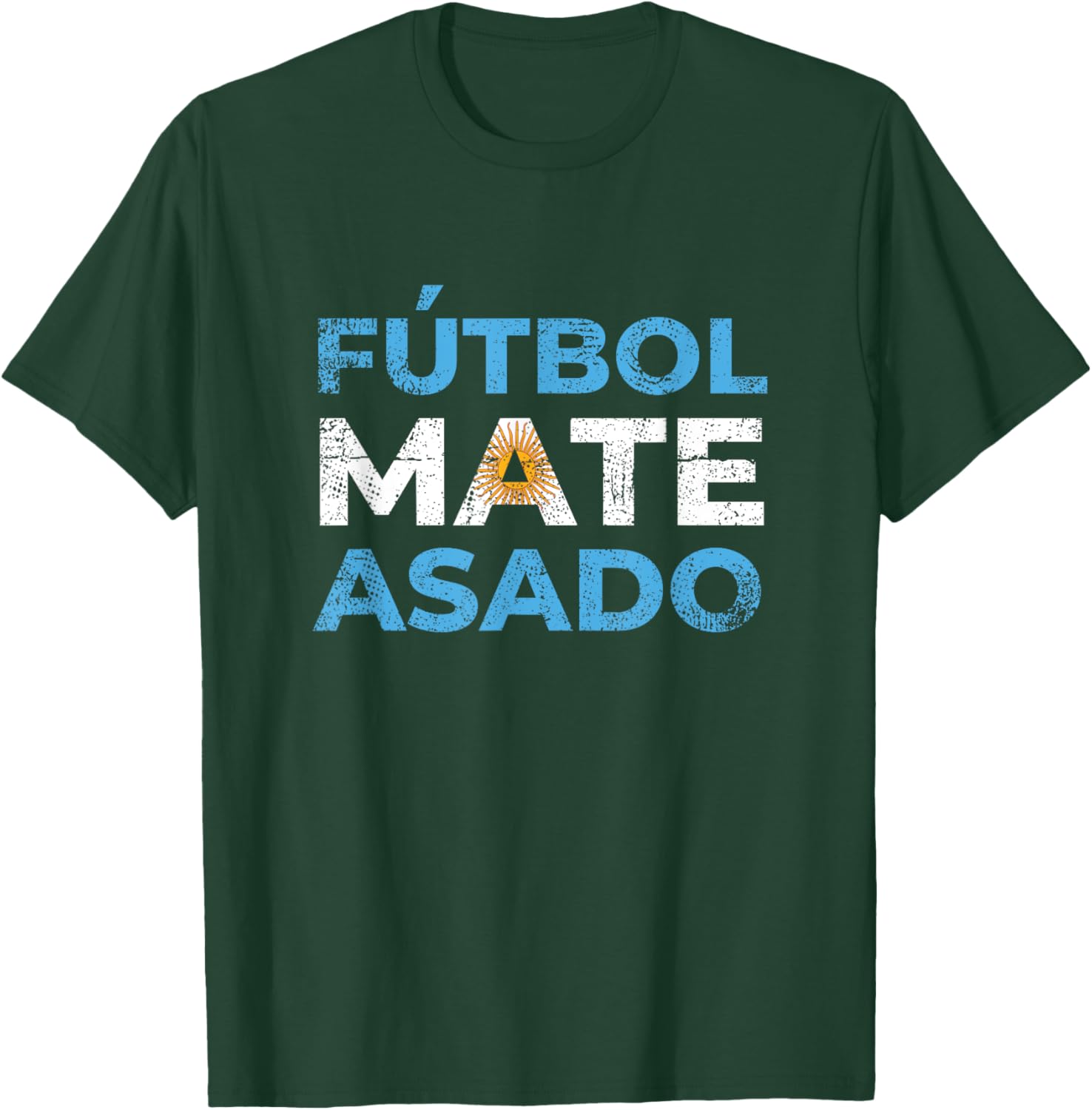 Argentina Futbol Mate Asado Latin America Hispanic Heritage T-Shirt - T-Shirt | Forest