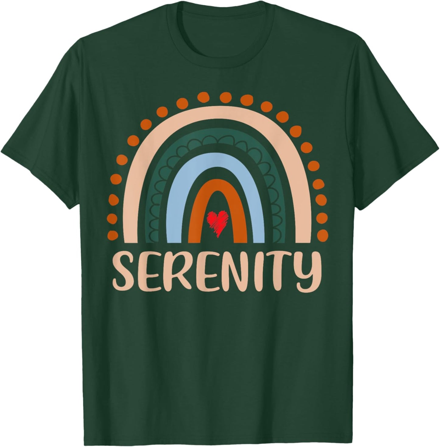 Serenity Name Personalized Funny Women Rainbow Serenity T-Shirt - T-Shirt | Forest