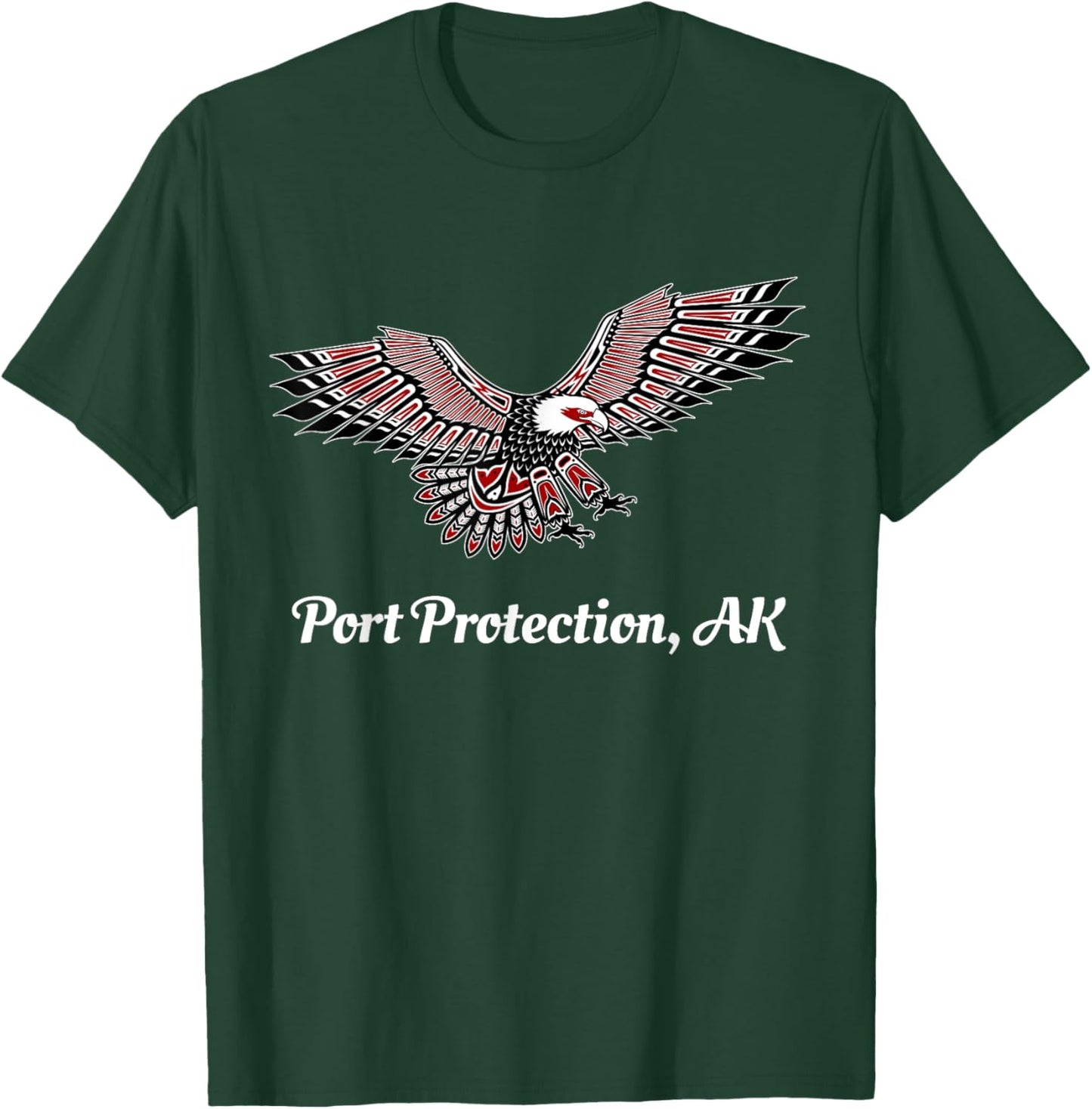 Port Protection, AK Eagle PNW Native American Totem T-Shirt - T-Shirt | Forest