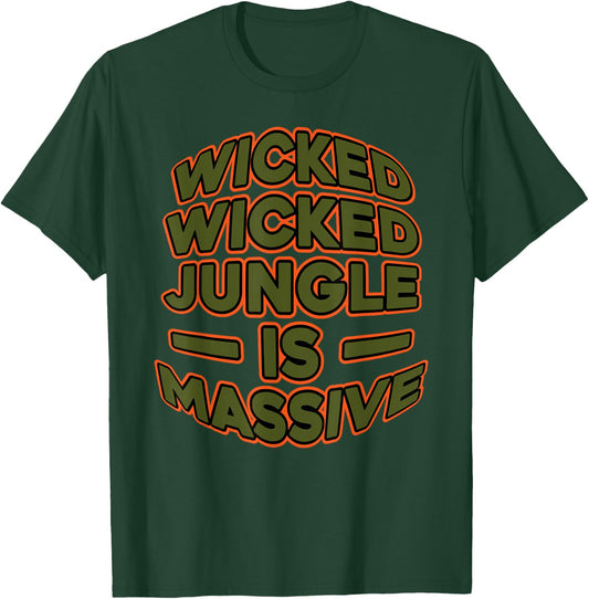 DNB Jungle Is Massive DrumNBass Junglist T-Shirt - T-Shirt | Forest