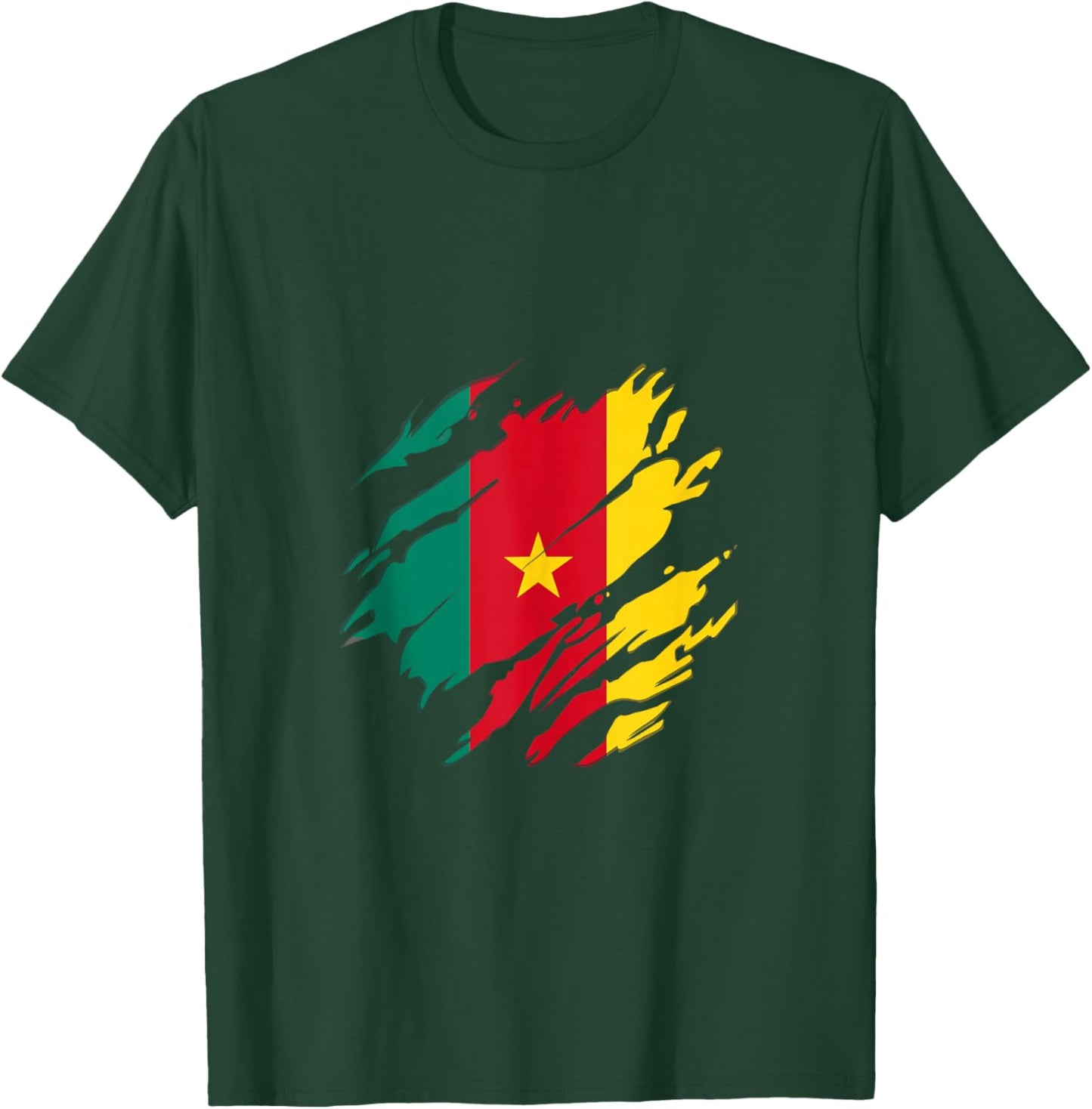 Cameroon Flag Africa Pride Cameroon Football Fan Jersey T-Shirt - T-Shirt | Forest
