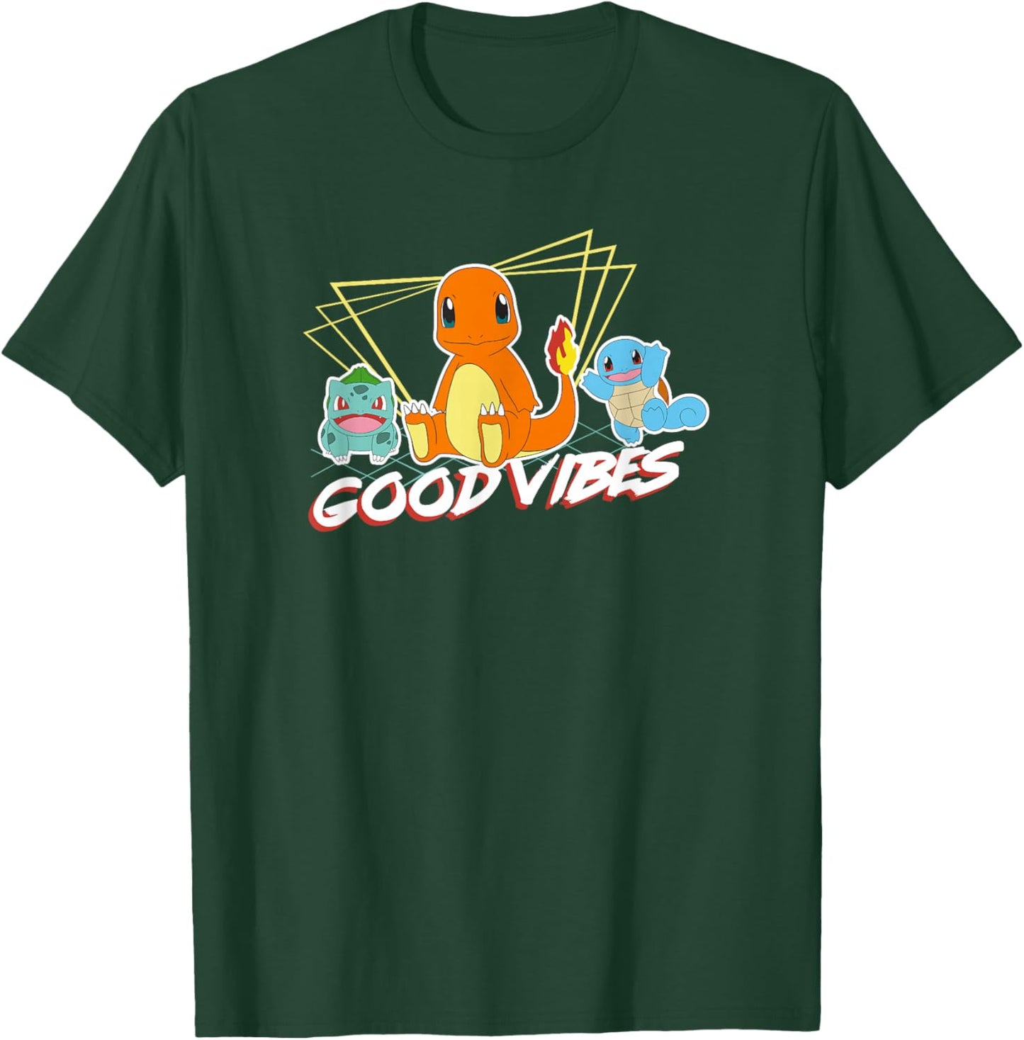 Pokémon Group Shot Kanto Good Vibes T-Shirt - T-Shirt | Forest