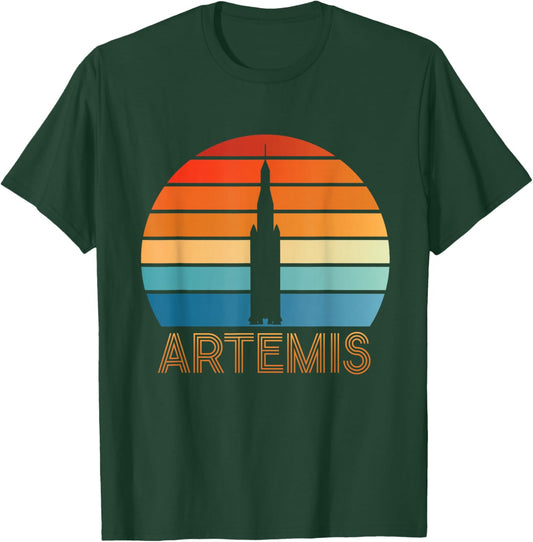 Artemis - Moon Mars and Beyond Space Exploration T-Shirt - T-Shirt | Forest