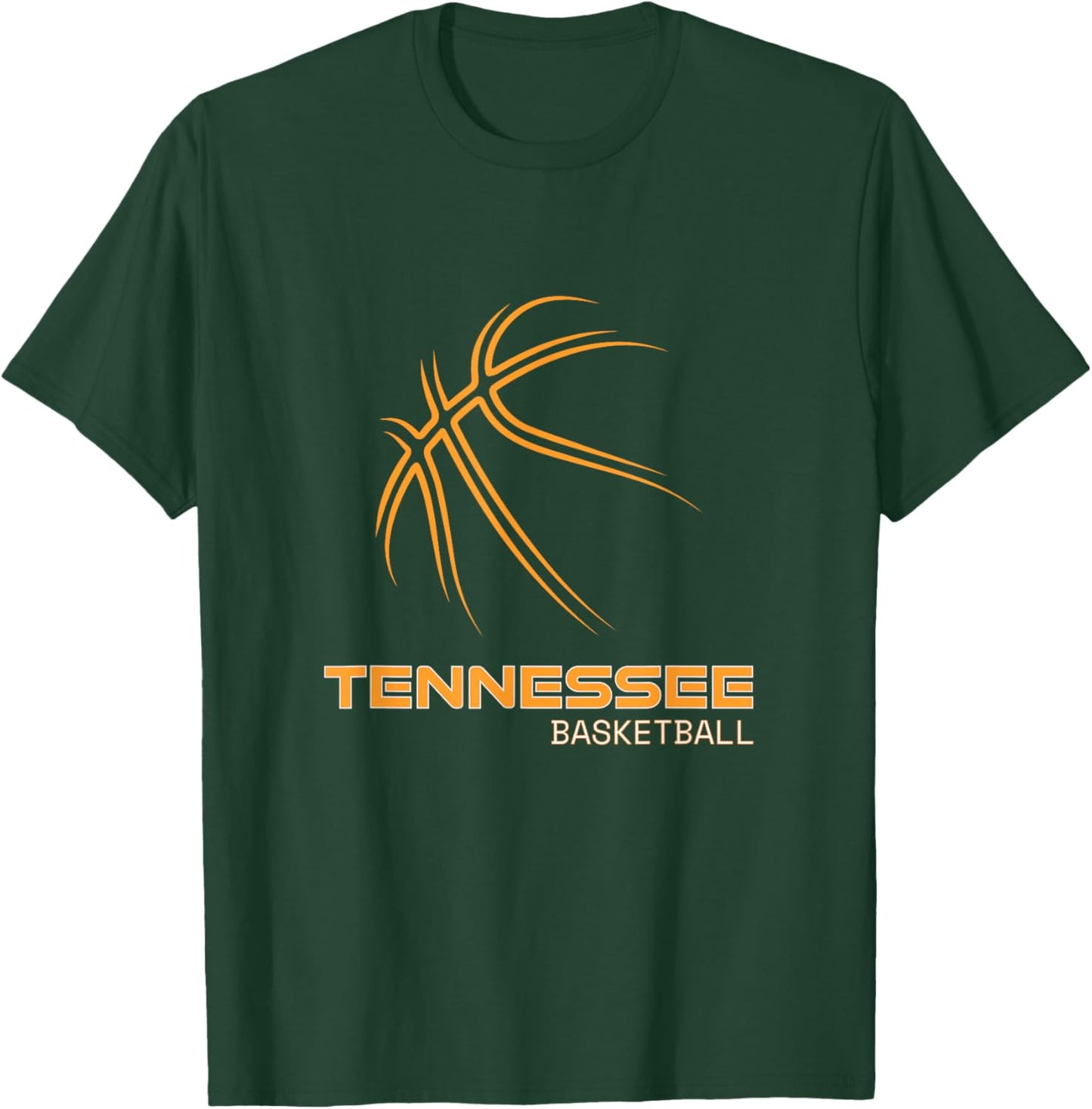The Volunteer State Sports Fan Tennessee Basketball Hoops T-Shirt - T-Shirt | Forest