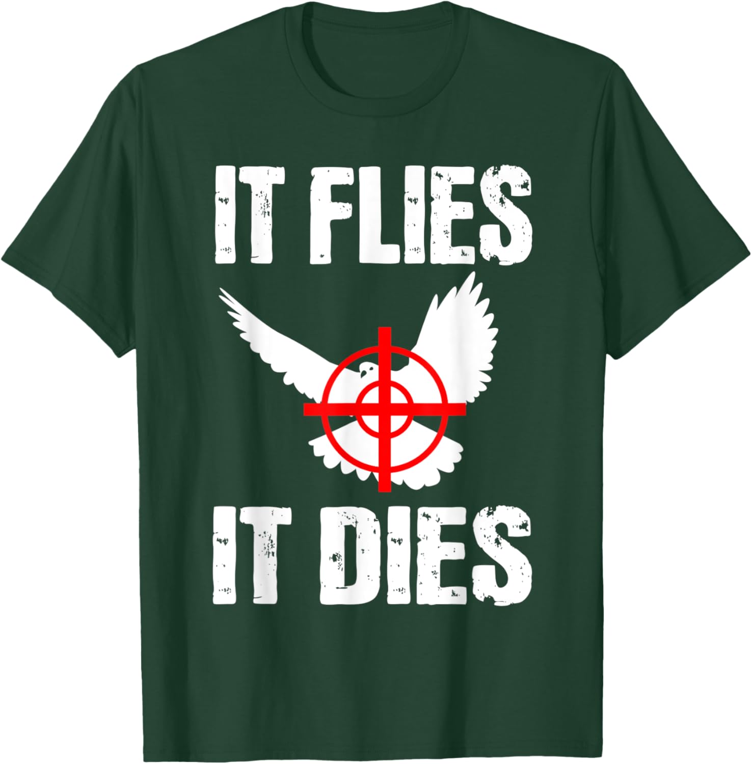 Dove Hunting Pigeon Bird Hunter Huntress T-Shirt - T-Shirt | Forest