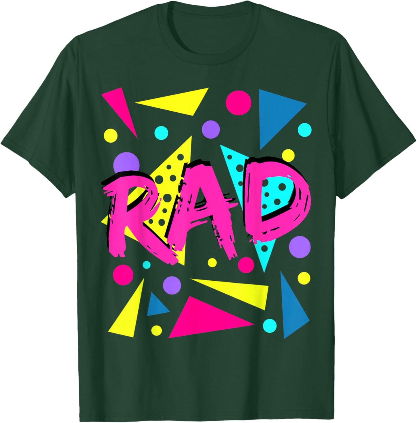 Rad 1980s Vintage Eighties Costume Party T-Shirt - T-Shirt | Forest