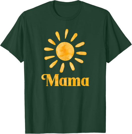 Mama Sun Sunny Mom Family Matching Birthday party T-Shirt - T-Shirt | Forest