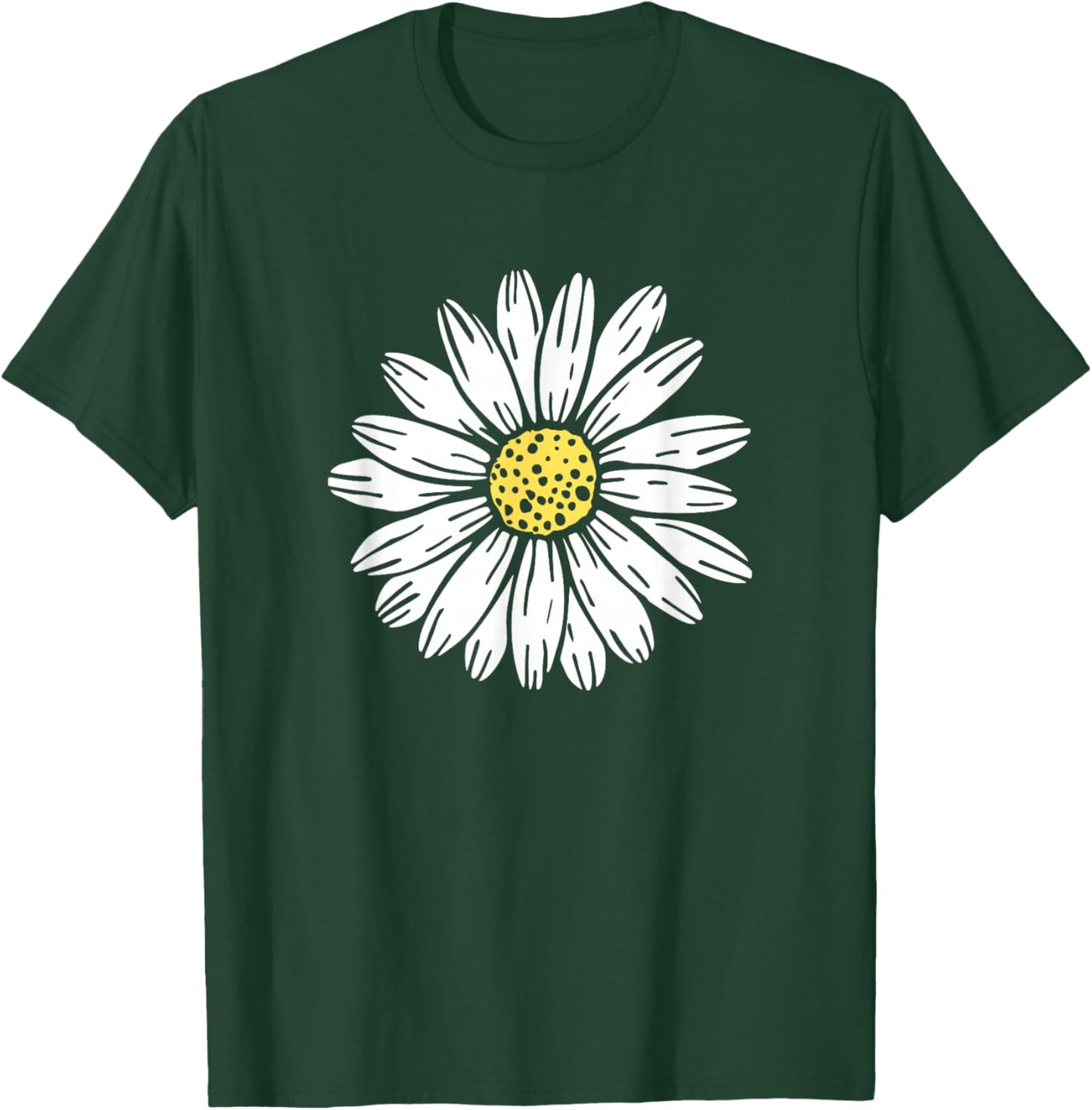 Daisy Flower Design T-Shirt - T-Shirt | Forest