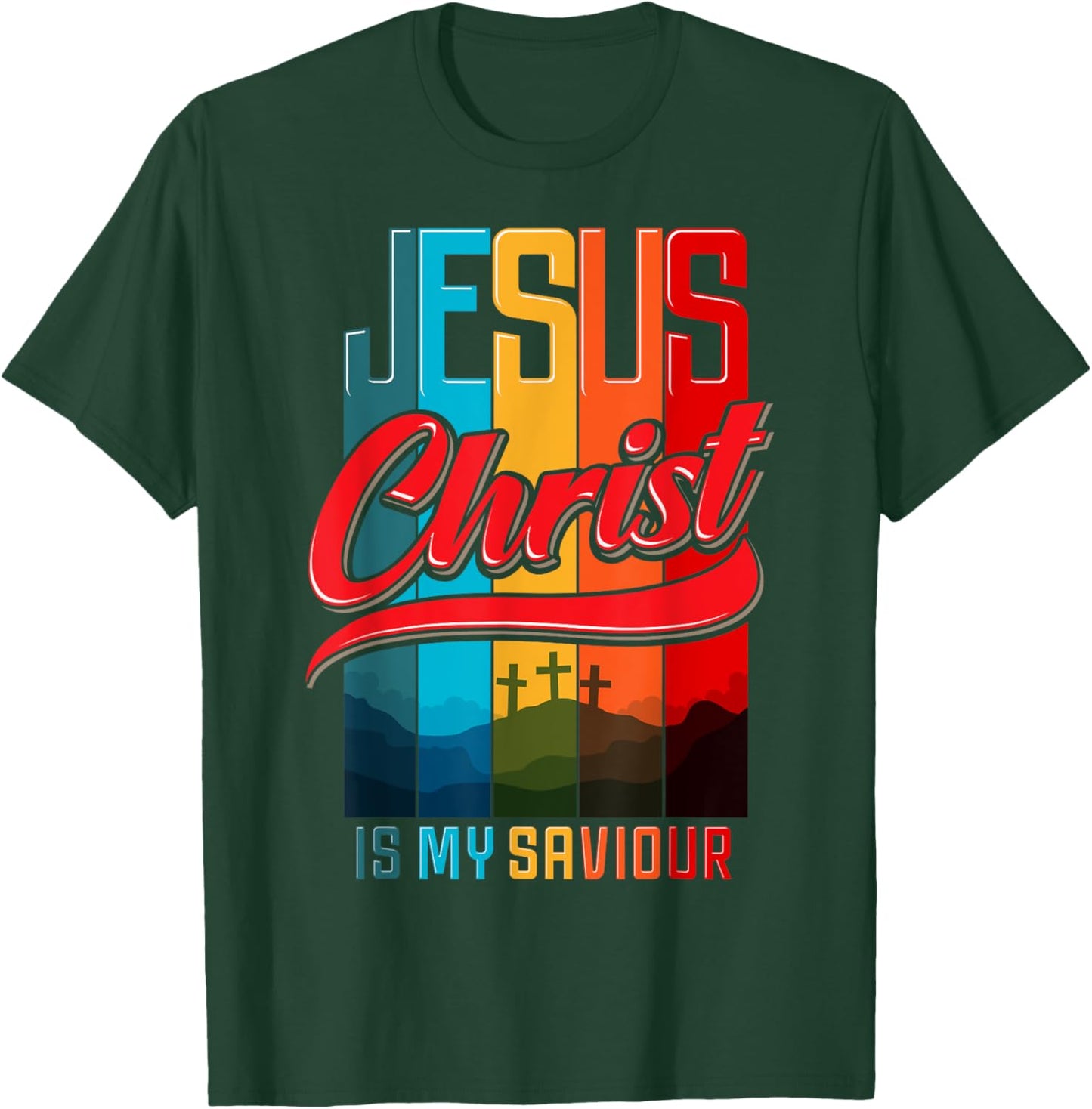 Jesus is my Savior King Christian Verse Women T-Shirt - T-Shirt | Forest