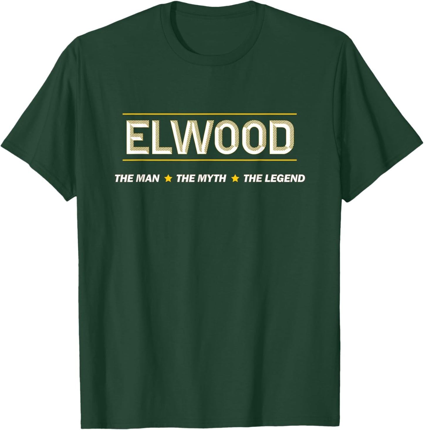 Elwood the Man the Myth the Legend | Myth Legend Name T-Shirt - T-Shirt | Forest
