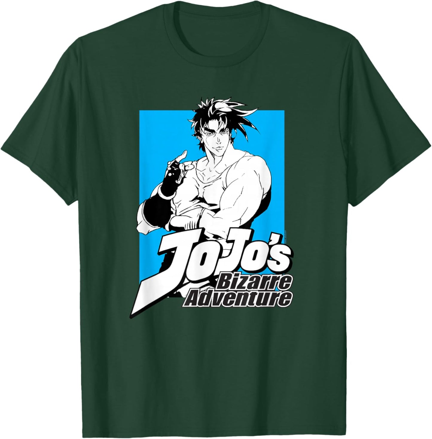 JoJo's Bizarre Adventure Part 2 Joseph Joestar Pose Anime T-Shirt - T-Shirt | Forest