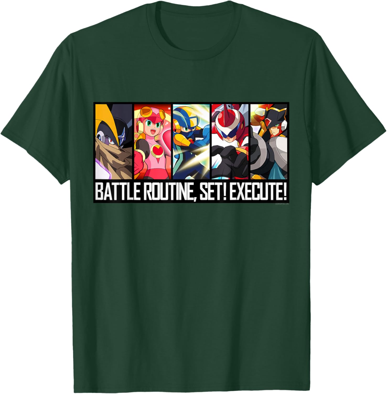MEGA Man Battle Network NetNavi Small T-Shirt - T-Shirt | Forest