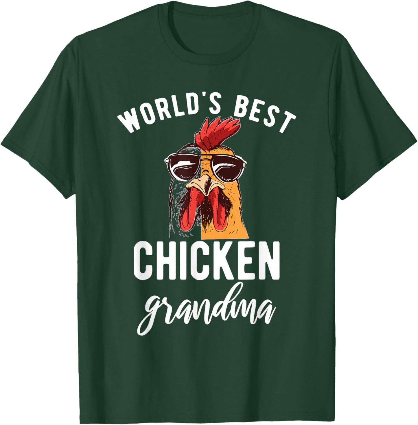 Worlds best Chicken Grandma Hen Chicken Lover T-Shirt - T-Shirt | Forest