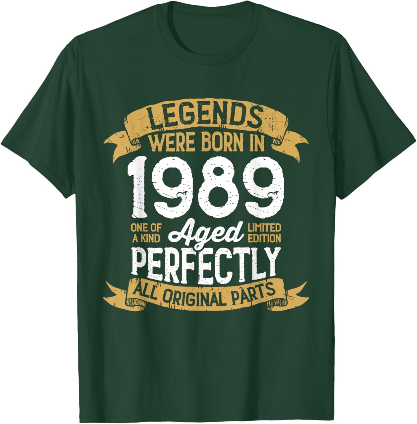 Vintage 1989 Birthday Men Women Legends Were Born in 1989 T-Shirt - T-Shirt | Forest