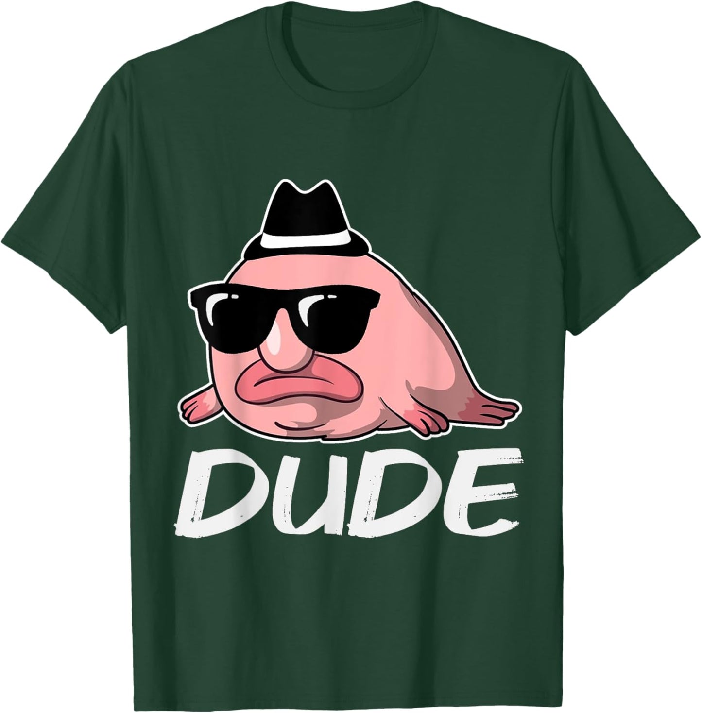 Blobfish Costume Kids Animal Face Gifts Women Funny T-Shirt - T-Shirt | Forest