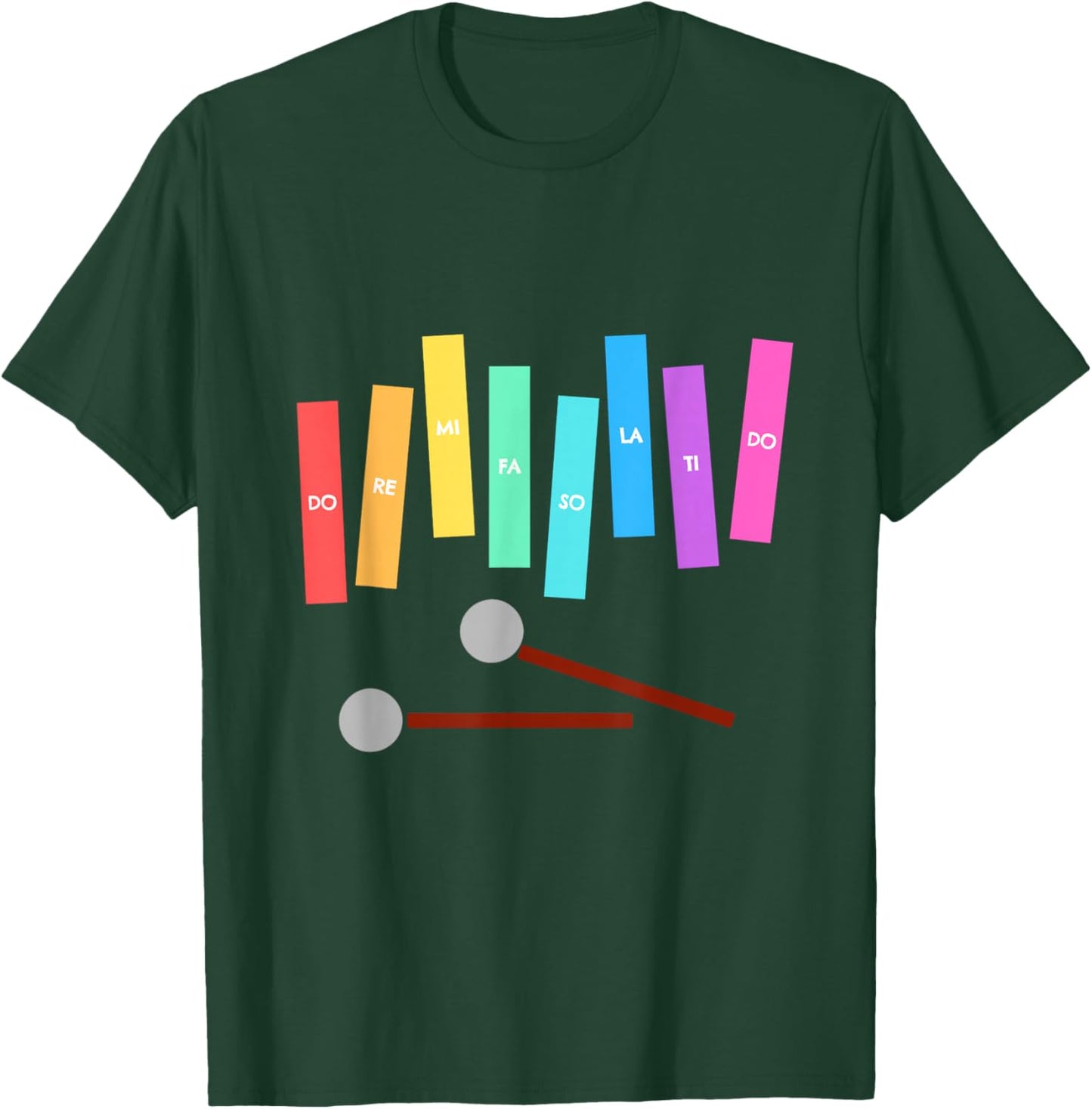 Rainbow Music Xylophone T-Shirt - T-Shirt | Forest