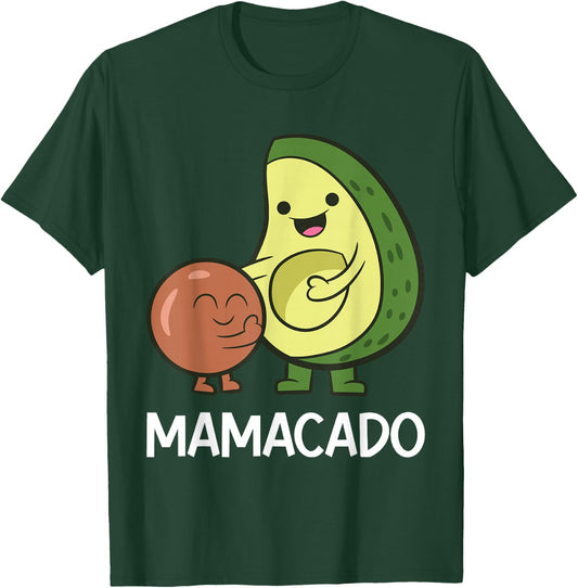Funny Avocado Mom Vegan Guacamole Avocado Mamacado T-Shirt - T-Shirt | Forest