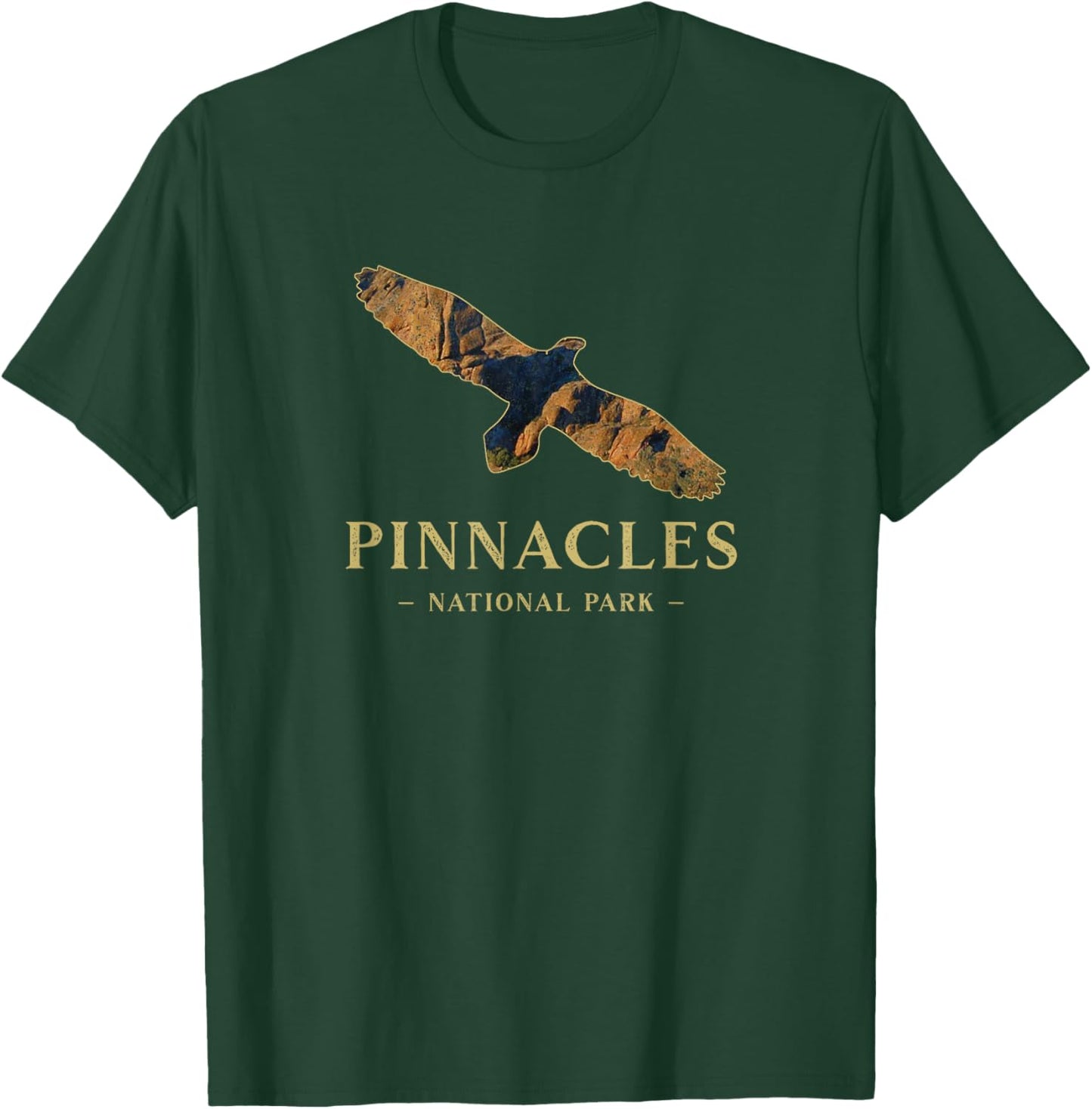 Pinnacles National Park California Condor Silhouette Birds T-Shirt - T-Shirt | Forest