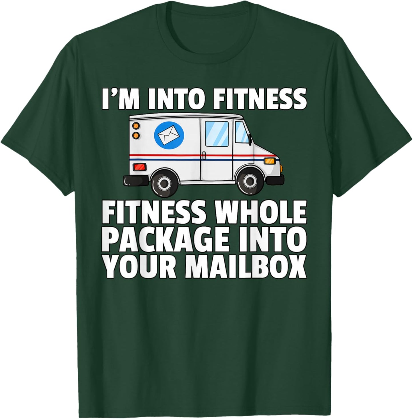 Postal Service For Mailman US Postman Worker T-Shirt - T-Shirt | Forest