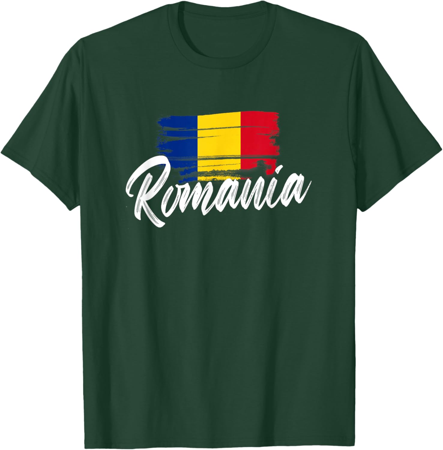 Romania Flag Romanian Romania Pride Heart T-Shirt - T-Shirt | Forest