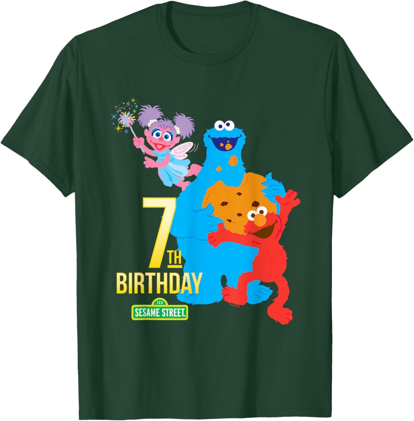 Sesame Street 7th Birthday T-Shirt - T-Shirt | Forest