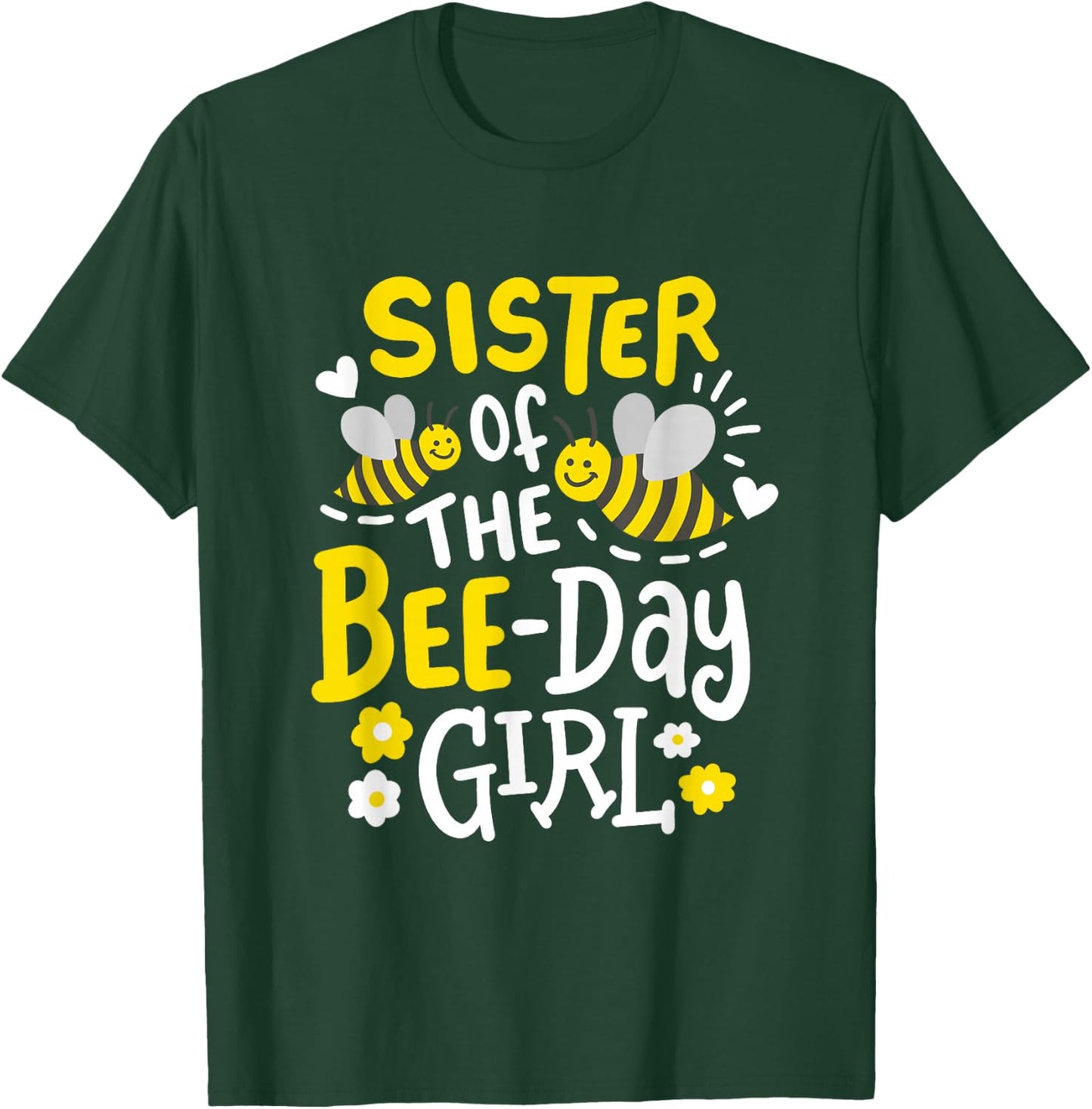 Sister of The Bee-Day Girl Birthday Party Matching Family T-Shirt - T-Shirt | Forest