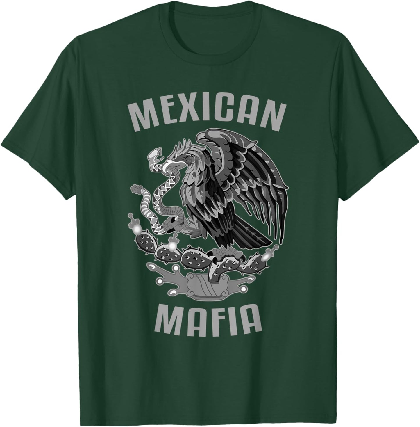 Mexican Mafia Mexico Eagle T-Shirt - T-Shirt | Forest