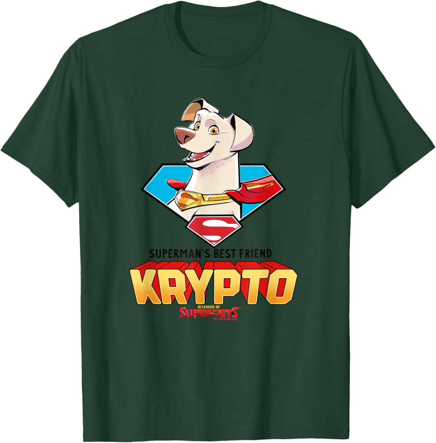DC League Of Super-Pets Krypto The Superdog Big Face Poster T-Shirt - T-Shirt | Forest