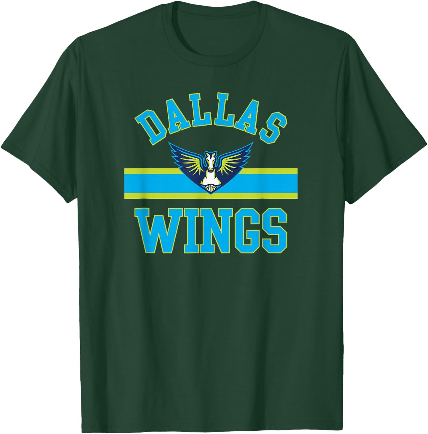 Dallas Wings WNBA Downtown - Black, Small, Classic Fit, Short Sleeve, , -Youth, Cotton Blend, Sports Fans, Adults T-Shirt - T-Shirt | Forest