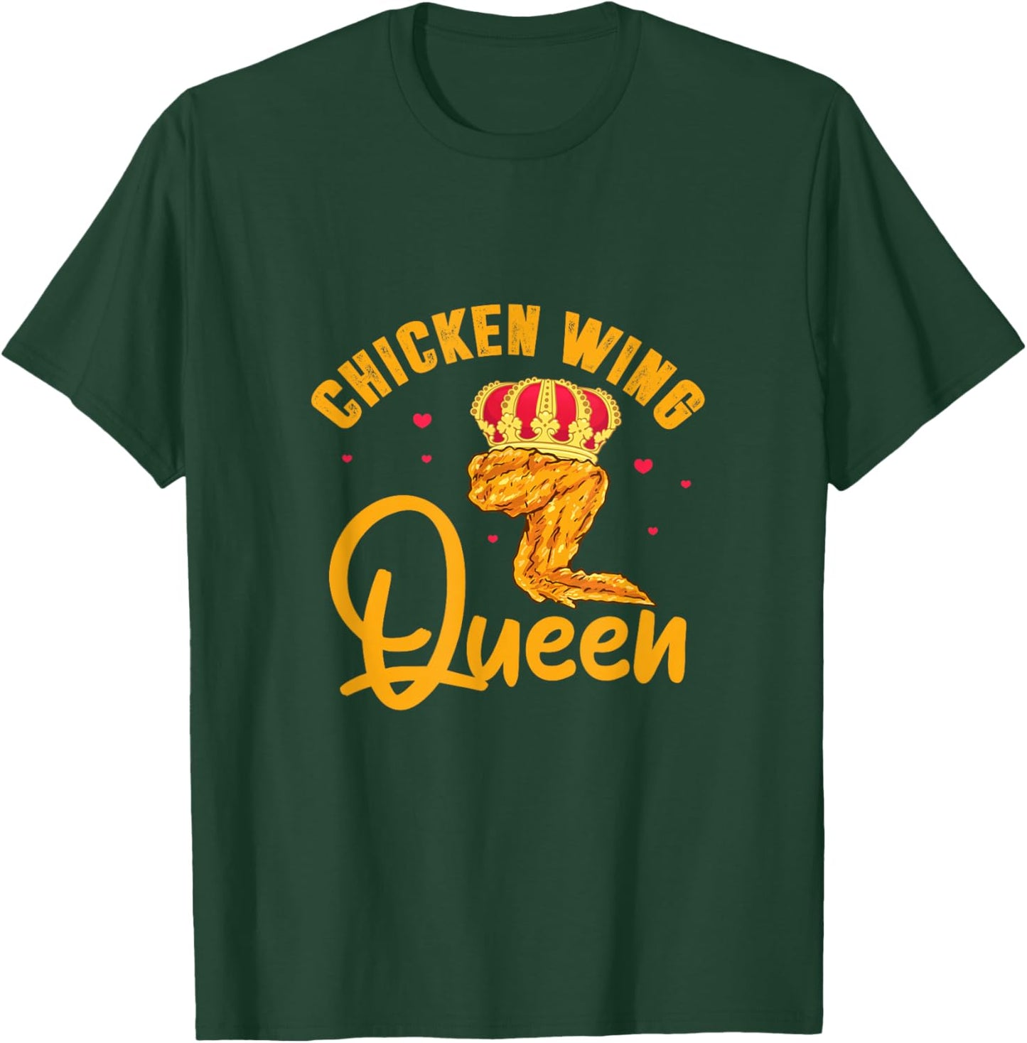 Chicken Wing Queen Black - Women's Small T-Shirt - T-Shirt | Forest