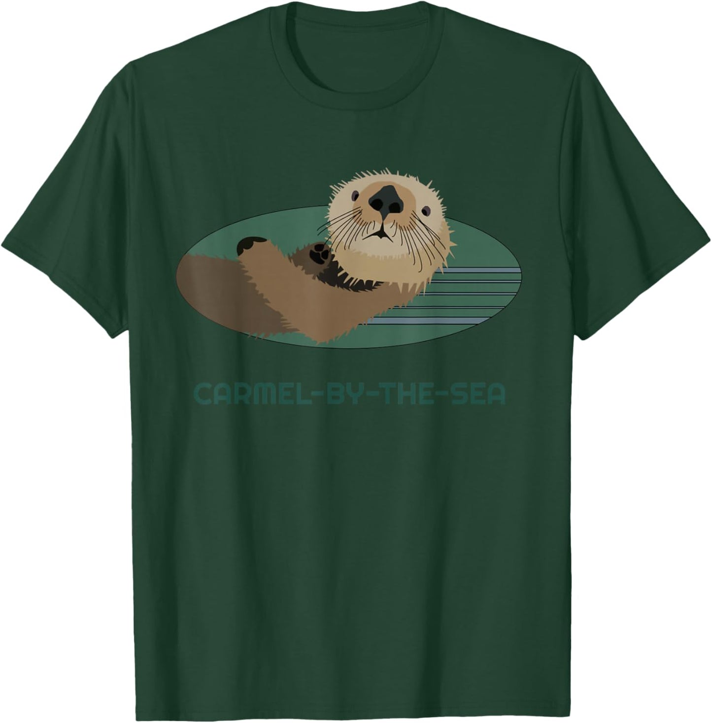 Cute Otter Carmel-by-the-Sea, California Coast Resident T-Shirt - T-Shirt | Forest