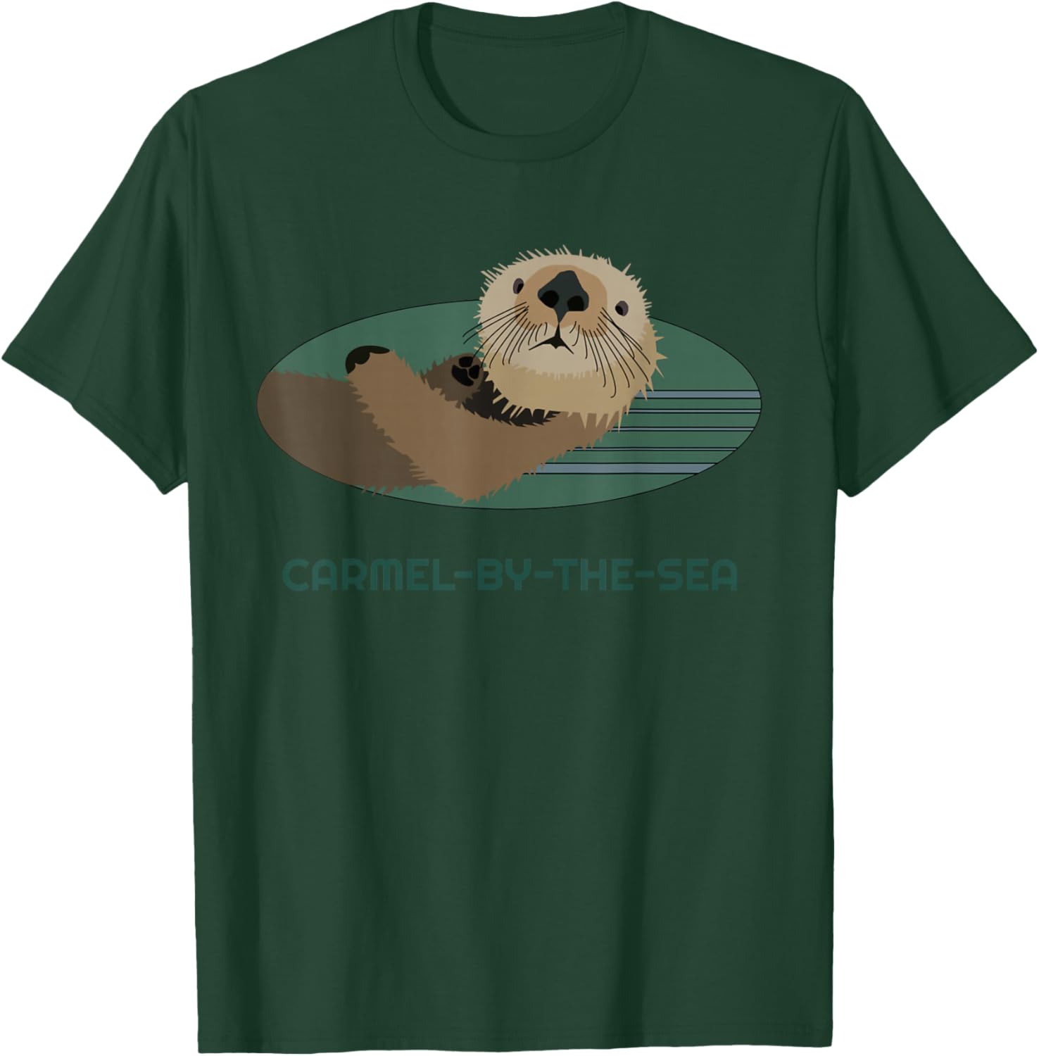 Cute Otter Carmel-by-the-Sea, California Coast Resident T-Shirt - T-Shirt | Forest