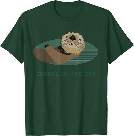 Cute Otter Carmel-by-the-Sea, California Coast Resident T-Shirt - T-Shirt | Forest