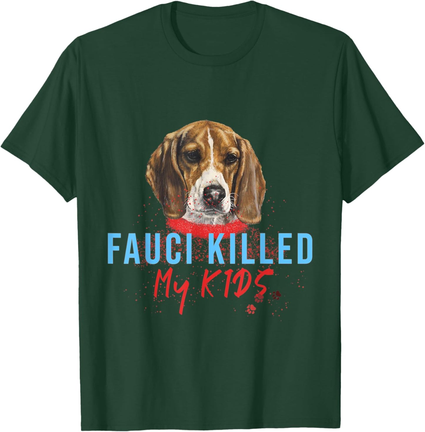 Cute Beagle Puppy And Fauci Dog Experiment T-Shirt - T-Shirt | Forest