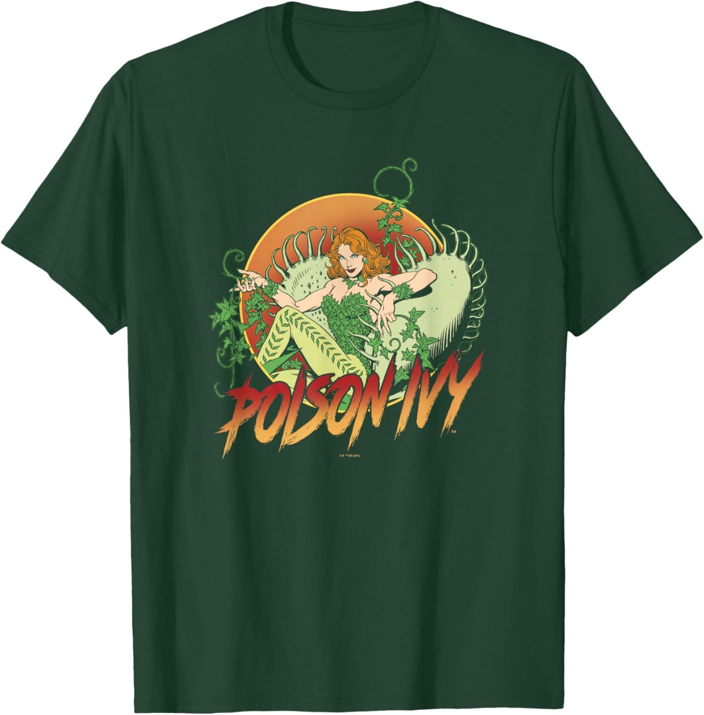 DC Comics Batman Poison Ivy Floral Poster T-Shirt - T-Shirt | Forest