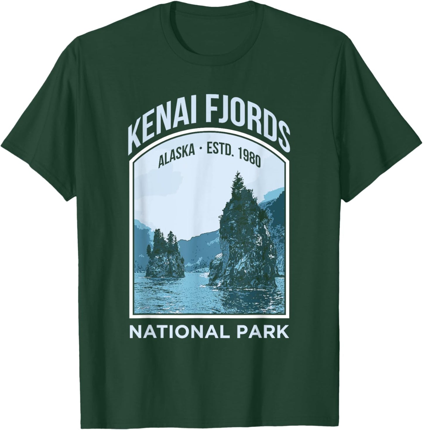 Kenai Fjords US National Park Alaska Gift T-Shirt - T-Shirt | Forest