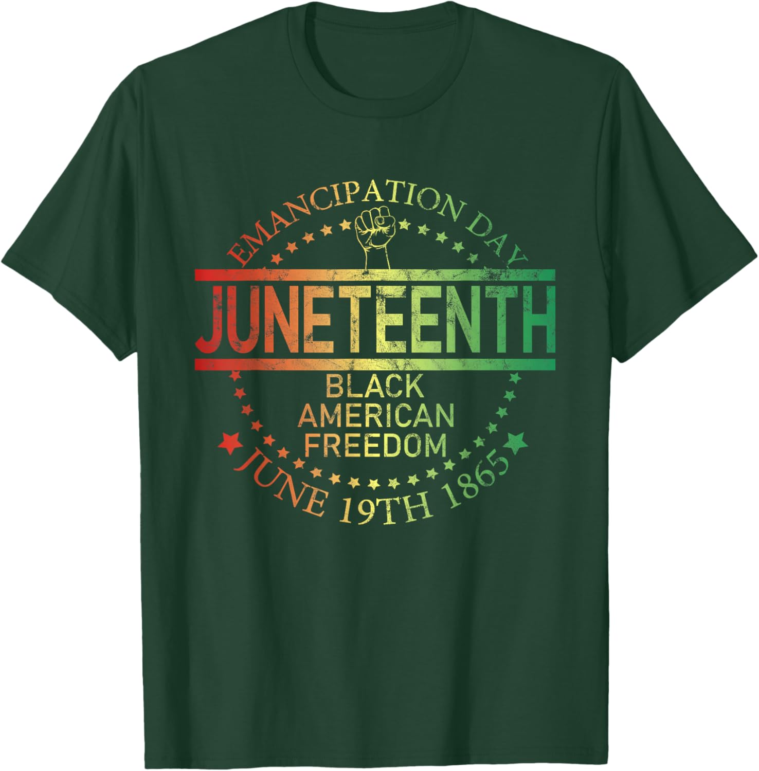 Juneteenth Black African Juneteenth & Black History T-Shirt - T-Shirt | Forest