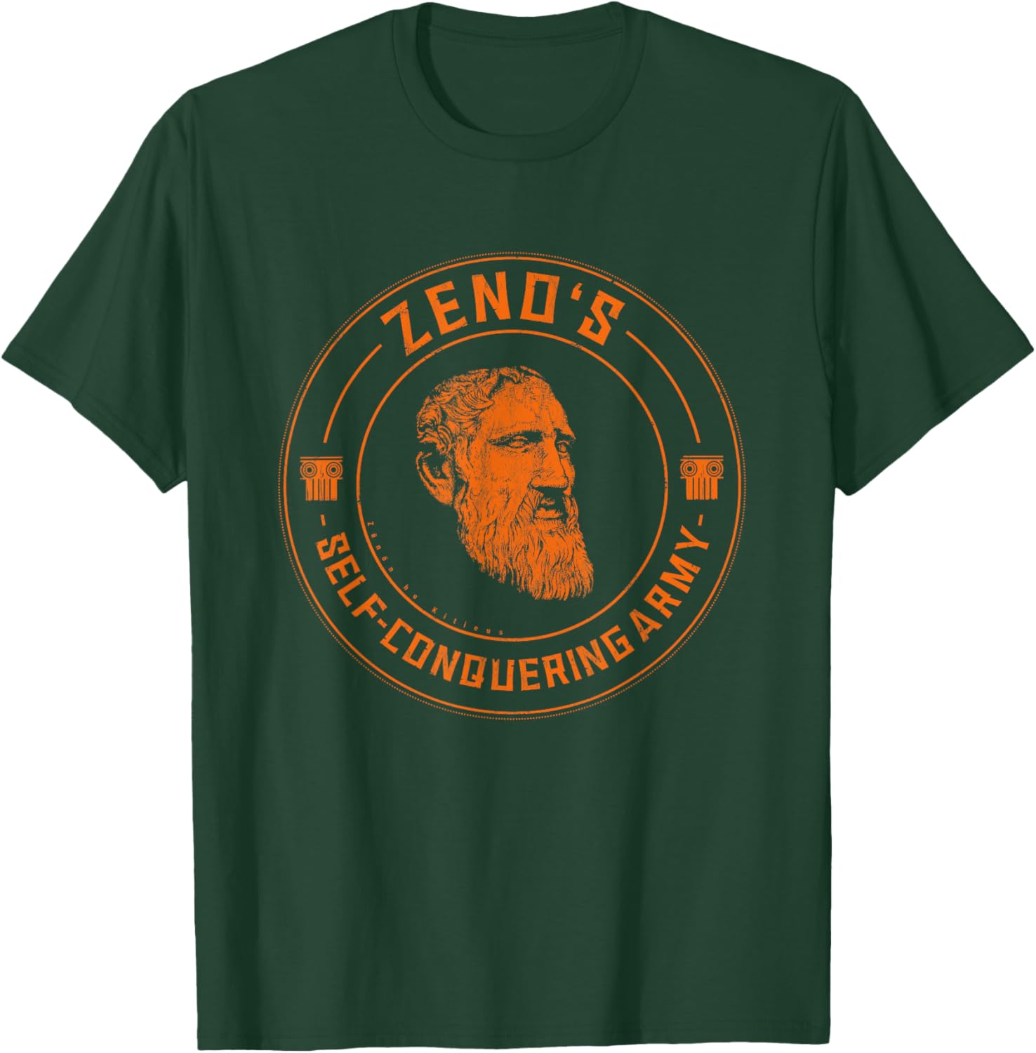 Zeno's Self-Conquering Army Stoic Philosophy Stoicism T-Shirt - T-Shirt | Forest